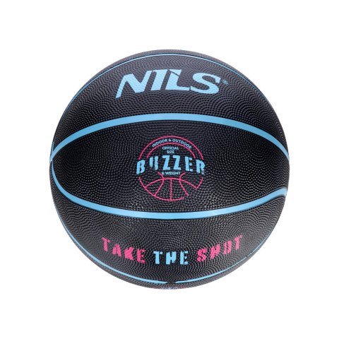 NPK271 PIŁKA DO KOSZYKÓWKI CZARNA BUZZER 7 NILS NPK271 PIŁKA DO KOSZYKÓWKI CZARNA BUZZER 7 NILS