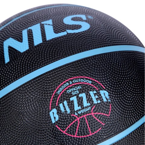 NPK271 PIŁKA DO KOSZYKÓWKI CZARNA BUZZER 7 NILS NPK271 PIŁKA DO KOSZYKÓWKI CZARNA BUZZER 7 NILS