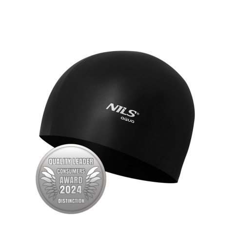 NQC JEDNOKOLOROWY BK01 CZARNY CZEPEK SILIKONOWY NILS AQUA NQC JEDNOKOLOROWY BK01 CZARNY CZEPEK SILIKONOWY NILS AQUA