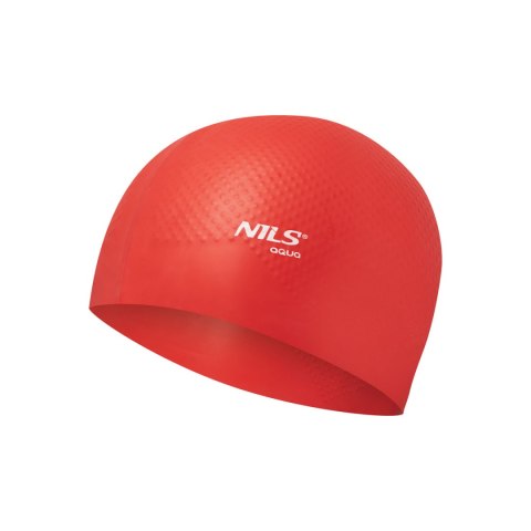 NQC JEDNOKOLOROWY CZERWONY CZEPEK SILIKONOWY DOTS NILS AQUA NQC JEDNOKOLOROWY CZERWONY CZEPEK SILIKONOWY DOTS NILS AQUA