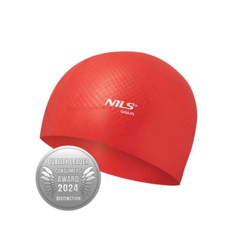 NQC JEDNOKOLOROWY CZERWONY CZEPEK SILIKONOWY DOTS NILS AQUA NQC JEDNOKOLOROWY CZERWONY CZEPEK SILIKONOWY DOTS NILS AQUA