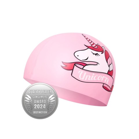 NQC UNICORN RÓŻOWY DZIECIĘCY CZEPEK SILIKONOWY NILS AQUA NQC UNICORN RÓŻOWY DZIECIĘCY CZEPEK SILIKONOWY NILS AQUA