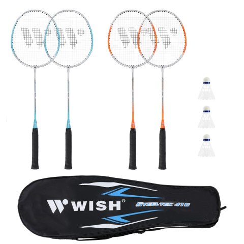 STEELTEC 416K ZESTAW RAKIET DO BADMINTONA WISH STEELTEC 416K ZESTAW RAKIET DO BADMINTONA WISH