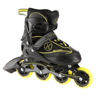 NA11008 CZARNO-ŻÓŁTY ROZM. L (39-42) ŁYŻWOROLKI NILS EXTREME