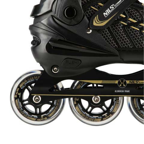 NA1128 CZARNO-ZŁOTE ROZM. XL(43-45) ŁYŻWOROLKI NILS EXTREME NA1128 CZARNO-ZŁOTE ROZM. XL(43-45) ŁYŻWOROLKI NILS EXTREME
