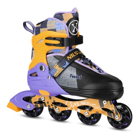 NA13810 ŁYŻWOROLKI TWIST ŻÓŁTE ROZM. L(39-42) NILS EXTREME NA13810 ŁYŻWOROLKI TWIST ŻÓŁTE ROZM. L(39-42) NILS EXTREME