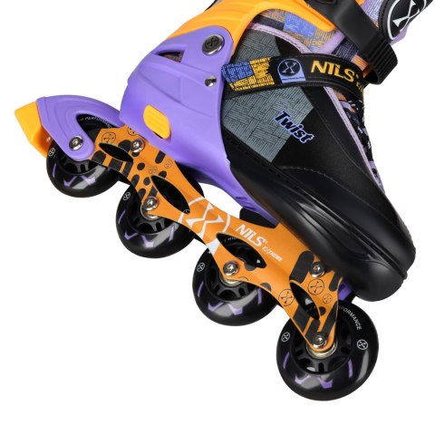 NA13810 ŁYŻWOROLKI TWIST ŻÓŁTE ROZM. L(39-42) NILS EXTREME NA13810 ŁYŻWOROLKI TWIST ŻÓŁTE ROZM. L(39-42) NILS EXTREME