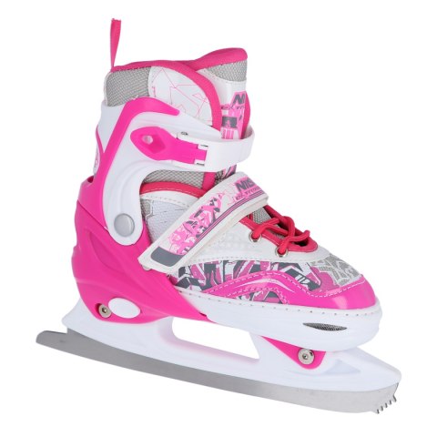 NF10927 A 2w1 DARK PINK ROZM.L(39-42) ŁYŻWOROLKI Z WYM. PŁ. FIGUROWĄ NILS EXTREME NF10927 A 2w1 DARK PINK ROZM.L(39-42) ŁYŻWOROLKI Z WYM. PŁ. FIGUROWĄ NILS EXTREME