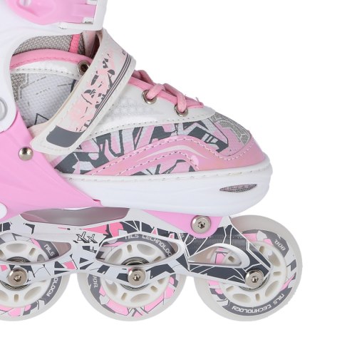 NF10927 A 2w1 PINK ROZM.L(39-42) ŁYŻWOROLKI Z WYM. PŁ. FIGUROWĄ NILS EXTREME NF10927 A 2w1 PINK ROZM.L(39-42) ŁYŻWOROLKI Z WYM. PŁ. FIGUROWĄ NILS EXTREME