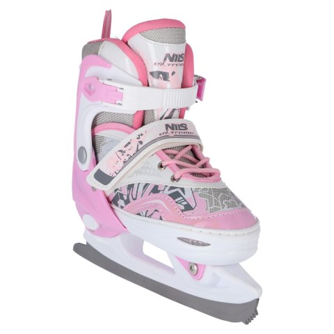 NF10927 A 2w1 PINK ROZM.L(39-42) ŁYŻWOROLKI Z WYM. PŁ. FIGUROWĄ NILS EXTREME NF10927 A 2w1 PINK ROZM.L(39-42) ŁYŻWOROLKI Z WYM. PŁ. FIGUROWĄ NILS EXTREME