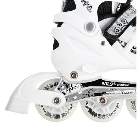 NH10905 4w1 BIAŁE LED ROZM. S(31-34) ŁYŻWOROLKI Z WYM. PŁOZĄ HOKEJOWĄ NILS EXTREME NH10905 4w1 BIAŁE LED ROZM. S(31-34) ŁYŻWOROLKI Z WYM. PŁOZĄ HOKEJOWĄ NILS EXTREME