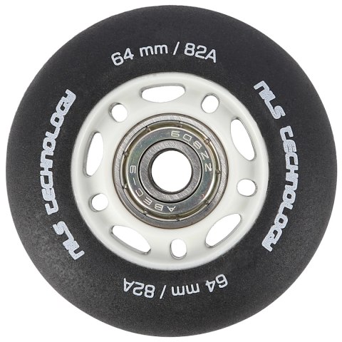 PU 64x24 82A CZARNE MATOWE (4 szt.) + ABEC-9 (8 szt.) ZESTAW NILS EXTREME PU 64x24 82A CZARNE MATOWE (4 szt.) + ABEC-9 (8 szt.) ZESTAW NILS EXTREME