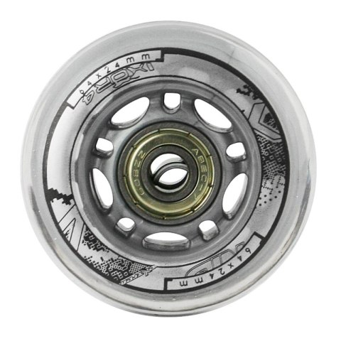 PU 64x24 82A PRZEZROCZYSTE (4 szt.) + ABEC-7 (8 szt.) ZESTAW NILS EXTREME PU 64x24 82A PRZEZROCZYSTE (4 szt.) + ABEC-7 (8 szt.) ZESTAW NILS EXTREME