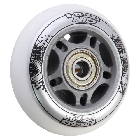PU 70x24 82A BIAŁE N (4 szt.) + ABEC-7 (8 szt.) ZESTAW NILS EXTREME PU 70x24 82A BIAŁE N (4 szt.) + ABEC-7 (8 szt.) ZESTAW NILS EXTREME