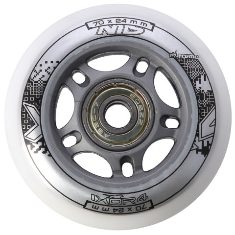 PU 70x24 82A BIAŁE N (4 szt.) + ABEC-7 (8 szt.) ZESTAW NILS EXTREME PU 70x24 82A BIAŁE N (4 szt.) + ABEC-7 (8 szt.) ZESTAW NILS EXTREME