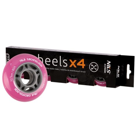 PU 70x24 82A RÓŻOWE KÓŁKA (4 szt.) NILS EXTREME PU 70x24 82A RÓŻOWE KÓŁKA (4 szt.) NILS EXTREME