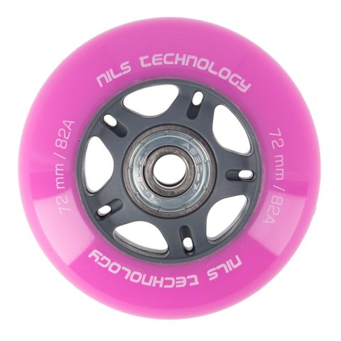 PU 72x24 82A (4szt.) RÓŻOWE + ABEC-7 (8szt.) ZESTAW NILS EXTREME PU 72x24 82A (4szt.) RÓŻOWE + ABEC-7 (8szt.) ZESTAW NILS EXTREME