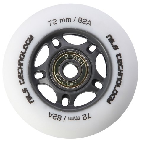 PU 72x24 82A BIAŁE MATOWE (4 szt.) + ABEC-9 (8 szt.) ZESTAW NILS EXTREME PU 72x24 82A BIAŁE MATOWE (4 szt.) + ABEC-9 (8 szt.) ZESTAW NILS EXTREME