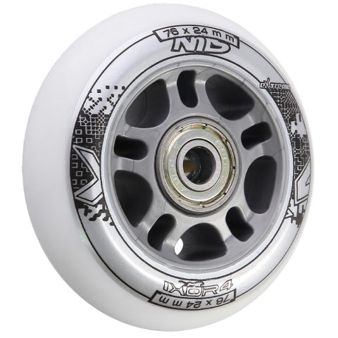 PU 76x24 82A BIAŁE N (4 szt.) + ABEC-7 (8 szt.) ZESTAW NILS EXTREME PU 76x24 82A BIAŁE N (4 szt.) + ABEC-7 (8 szt.) ZESTAW NILS EXTREME