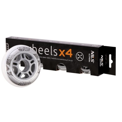 PU 80x24 82A BIAŁE KÓŁKA (4 szt.) NILS EXTREME PU 80x24 82A BIAŁE KÓŁKA (4 szt.) NILS EXTREME