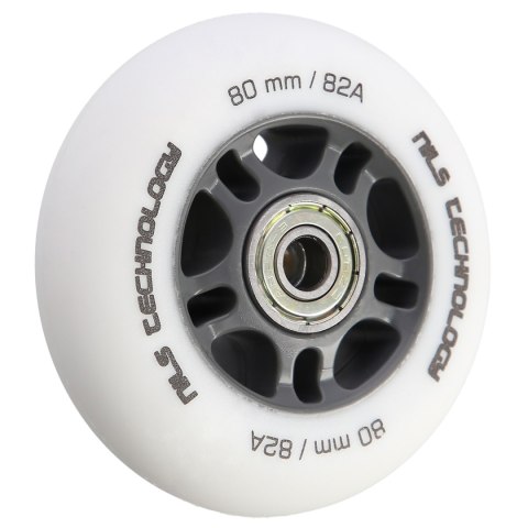 PU 80x24 82A BIAŁE MATOWE (4 szt.) + ABEC-9 (8 szt.) ZESTAW NILS EXTREME PU 80x24 82A BIAŁE MATOWE (4 szt.) + ABEC-9 (8 szt.) ZESTAW NILS EXTREME