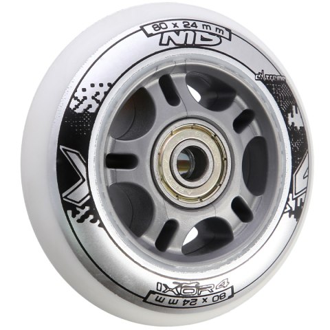 PU 80x24 82A BIAŁE N (4 szt.) + ABEC-7 (8 szt.) ZESTAW NILS EXTREME PU 80x24 82A BIAŁE N (4 szt.) + ABEC-7 (8 szt.) ZESTAW NILS EXTREME