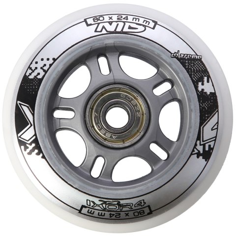 PU 80x24 82A BIAŁE N (4 szt.) + ABEC-7 (8 szt.) ZESTAW NILS EXTREME PU 80x24 82A BIAŁE N (4 szt.) + ABEC-7 (8 szt.) ZESTAW NILS EXTREME