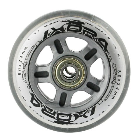 PU 80x24 82A PRZEZROCZYSTE (4 szt.) + ABEC-7 (8 szt.) ZESTAW NILS EXTREME PU 80x24 82A PRZEZROCZYSTE (4 szt.) + ABEC-7 (8 szt.) ZESTAW NILS EXTREME