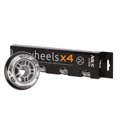 PU 84x24 82A CZARNE KÓŁKA (4 szt.) NILS EXTREME PU 84x24 82A CZARNE KÓŁKA (4 szt.) NILS EXTREME