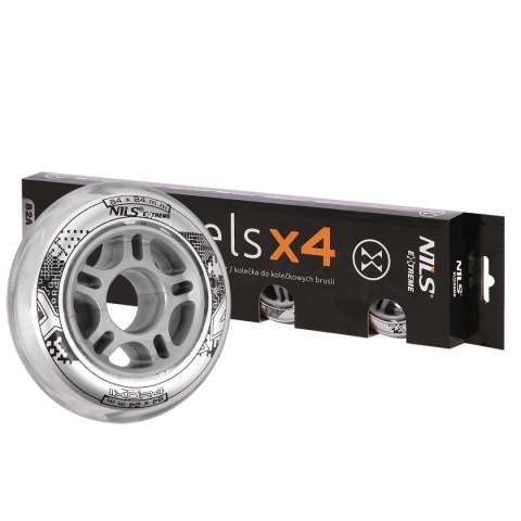 PU 84x24 82A PRZEZROCZYSTE KÓŁKA (4 szt.) NILS EXTREME PU 84x24 82A PRZEZROCZYSTE KÓŁKA (4 szt.) NILS EXTREME