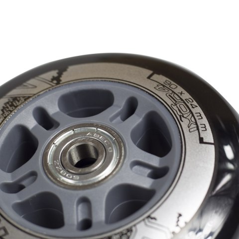 PU 90x24 82A CZARNE (4 szt.) + ABEC-9 CHROME (8 szt.) ZESTAW NILS EXTREME PU 90x24 82A CZARNE (4 szt.) + ABEC-9 CHROME (8 szt.) ZESTAW NILS EXTREME