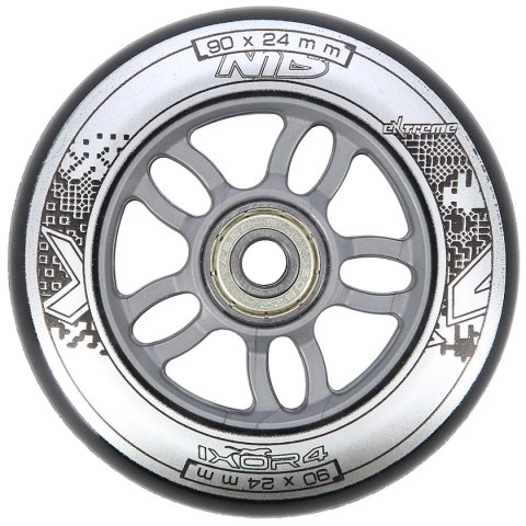 PU 90x24 82A CZARNE (4 szt.) + ABEC-9 CHROME (8 szt.) ZESTAW NILS EXTREME PU 90x24 82A CZARNE (4 szt.) + ABEC-9 CHROME (8 szt.) ZESTAW NILS EXTREME