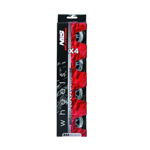 PU 90x24 82A CZARNE KÓŁKA (4 szt.) NILS EXTREME PU 90x24 82A CZARNE KÓŁKA (4 szt.) NILS EXTREME