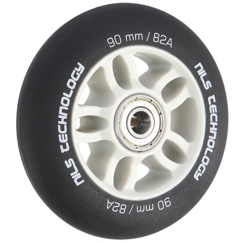PU 90x24 82A CZARNE MATOWE (4 szt.) + ABEC-9 CHROME (8 szt.) ZESTAW NILS EXTREME PU 90x24 82A CZARNE MATOWE (4 szt.) + ABEC-9 CHROME (8 szt.) ZESTAW NILS EXTREME