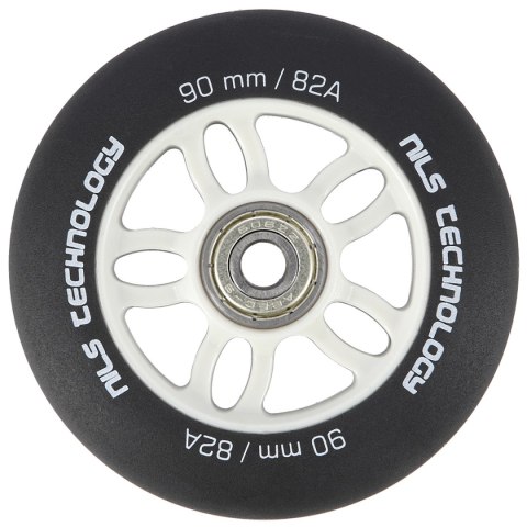 PU 90x24 82A CZARNE MATOWE (4 szt.) + ABEC-9 CHROME (8 szt.) ZESTAW NILS EXTREME PU 90x24 82A CZARNE MATOWE (4 szt.) + ABEC-9 CHROME (8 szt.) ZESTAW NILS EXTREME