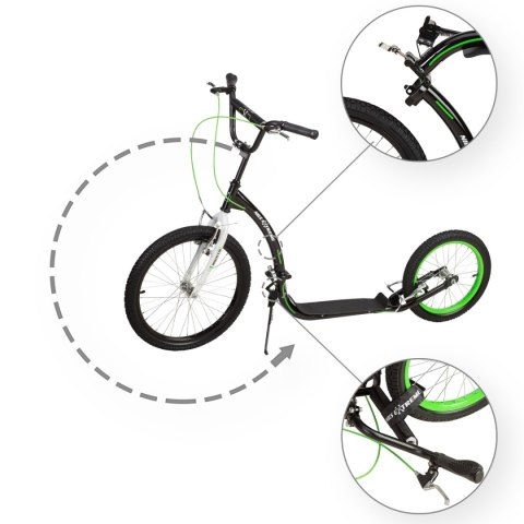 WH227F GREEN 20/16" HULAJNOGA SKŁADANA NILS EXTREME WH227F GREEN 20/16" HULAJNOGA SKŁADANA NILS EXTREME
