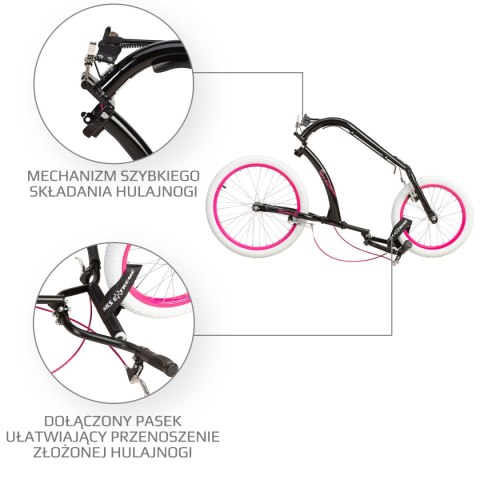 WH227F PINK 20/16" HULAJNOGA SKŁADANA NILS EXTREME WH227F PINK 20/16" HULAJNOGA SKŁADANA NILS EXTREME