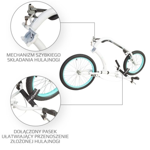 WH227F WHITE 20/16" HULAJNOGA SKŁADANA NILS EXTREME WH227F WHITE 20/16" HULAJNOGA SKŁADANA NILS EXTREME