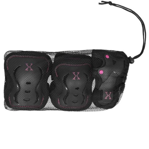 H320 CZARNO-RÓŻOWY ROZM. XL ZESTAW OCHRANIACZY NILS EXTREME H320 CZARNO-RÓŻOWY ROZM. XL ZESTAW OCHRANIACZY NILS EXTREME