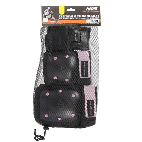 H709 CZARNO-FIOLETOWY ROZM. M ZESTAW OCHRANIACZY NILS EXTREME H709 CZARNO-FIOLETOWY ROZM. M ZESTAW OCHRANIACZY NILS EXTREME