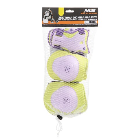 H704 FIOLETOWO-LIMONKOWY ROZM. M ZESTAW OCHRANIACZY NILS EXTREME H704 FIOLETOWO-LIMONKOWY ROZM. M ZESTAW OCHRANIACZY NILS EXTREME