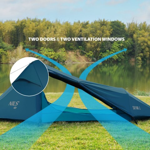 NC2502 NAMIOT ULTRA LIGHT SKYAIR 2 NIEBIESKI NILS CAMP NC2502 NAMIOT ULTRA LIGHT SKYAIR 2 NIEBIESKI NILS CAMP