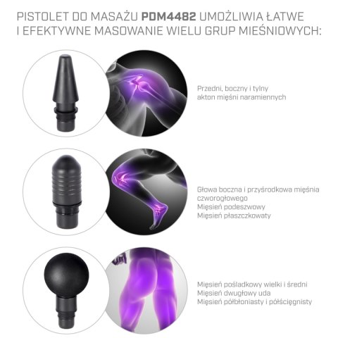 PDM4482G BLACK PISTOLET DO MASAŻU HMS PDM4482G BLACK PISTOLET DO MASAŻU HMS
