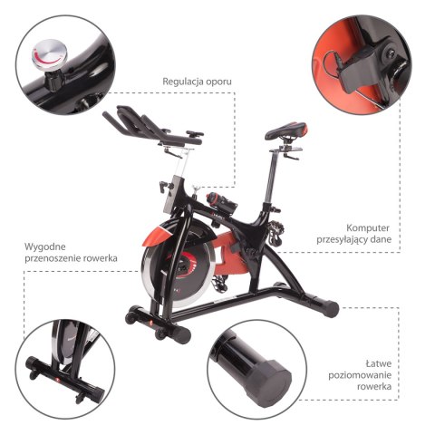 SW8902N ROWER STACJONARNY SPINNINGOWY Z OPOREM MECHANICZNYM HMS SW8902N ROWER STACJONARNY SPINNINGOWY Z OPOREM MECHANICZNYM HMS