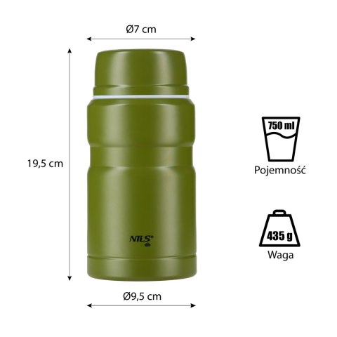 NCT02 TERMOS ZESTAW 750ML NILS CAMP NCT02 TERMOS ZESTAW 750ML NILS CAMP