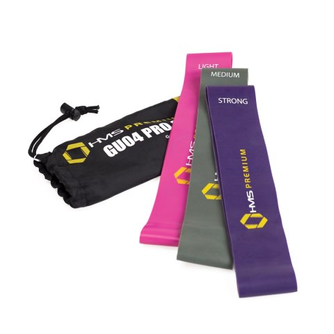 GU04 PRO SET ZESTAW GUM DO ĆWICZEŃ HMS PREMIUM GU04 PRO SET ZESTAW GUM DO ĆWICZEŃ HMS PREMIUM