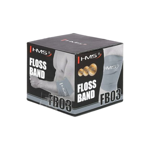 FB03 GRAY 1.5 x 50 x 2080 MM FLOSS BAND GUMA DO ĆWICZEŃ HMS