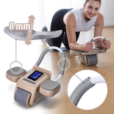 KA08 BROWN ABS AUTOMATYCZNE KOŁO DO ĆWICZEŃ MIĘŚNI BRZUCHA Z WYŚWIETLACZEM LCD I ŁADOWANIEM HMS KA08 BROWN ABS AUTOMATYCZNE KOŁO DO ĆWICZEŃ MIĘŚNI BRZUCHA Z WYŚWIETLACZEM LCD I ŁADOWANIEM HMS