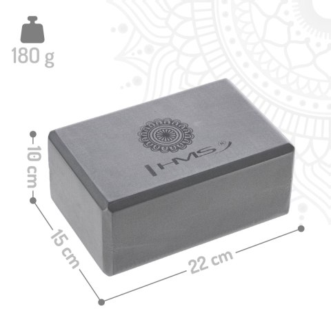 ZESTAW DO JOGI HMS GRAY MATA TPE YM10 + KOSTKA KJ02 + PASEK SJ01 ZESTAW DO JOGI HMS GRAY MATA TPE YM10 + KOSTKA KJ02 + PASEK SJ01