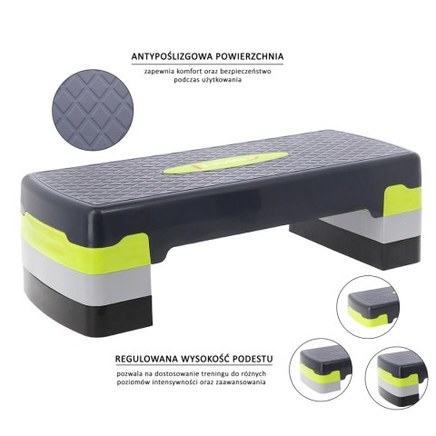 AS002 GREEN/GREY STEP DO AEROBIKU HMS AS002 GREEN/GREY STEP DO AEROBIKU HMS